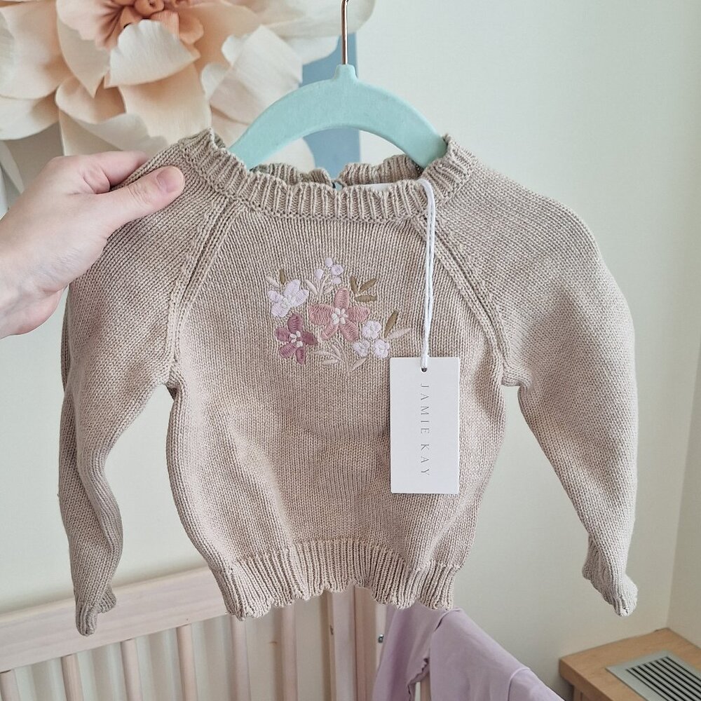 Jamie Kay Audrey Jumper Sweater- Biscuit Marle